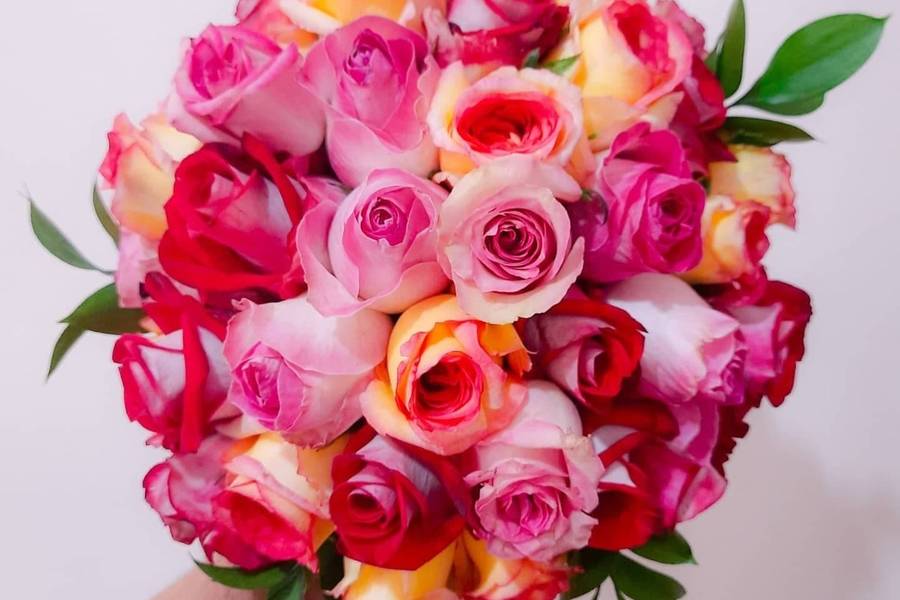 Buques de Buque redondo com rosas