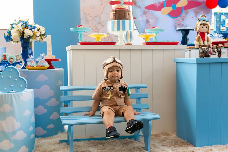 Aniversários de Festa de 1 ano do pequeno ENRICO ....🎈