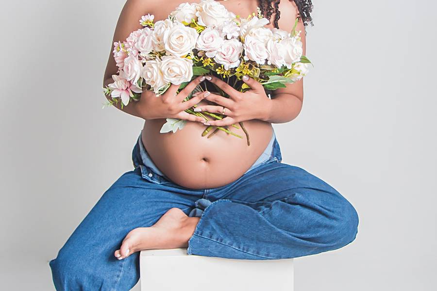 Ensaio Gestante Estúdio  de Gestante Thalia ♥