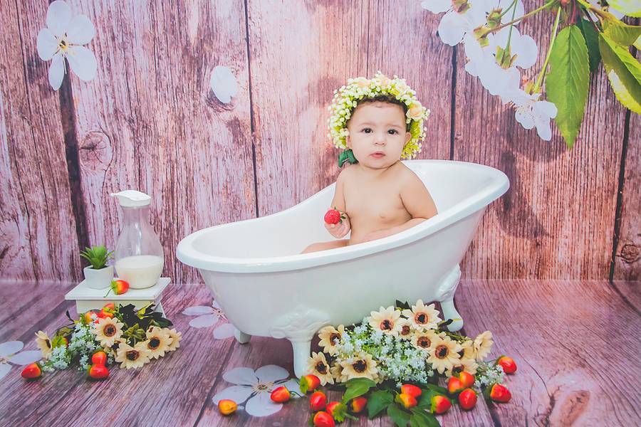 Mini ensaio - Menina  de Ensaio Milk Baby ( ensaio do leite )  Melissa 