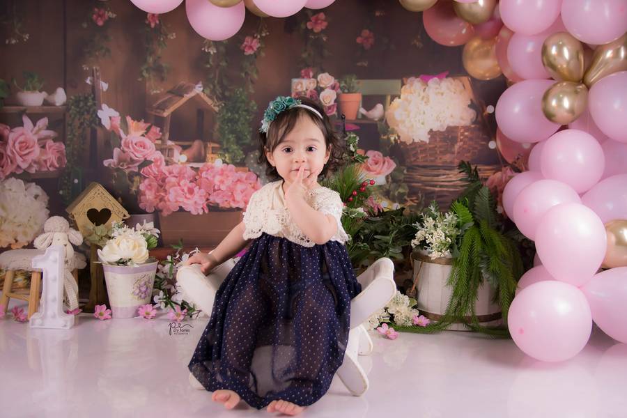 Smash the Cake de Heloísa 1 aninho 