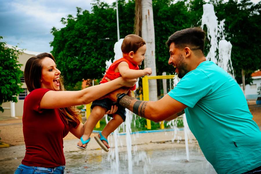 ENSAIO DE FAMÍLIA de VICTOR - JADINA E DAVI