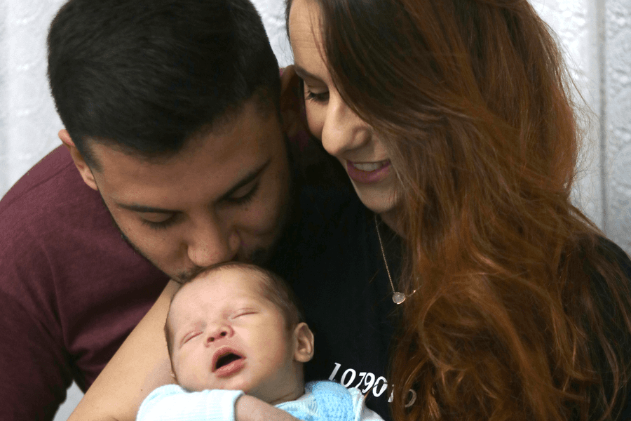 ENSAIO DE FAMÍLIA de DAVI - MAMÃE E PAPAI