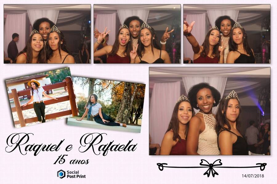 Espelho Mágico Interativo de Espelho Mágico Interativo de Fotos - 15 Anos Raquel & Rafaela