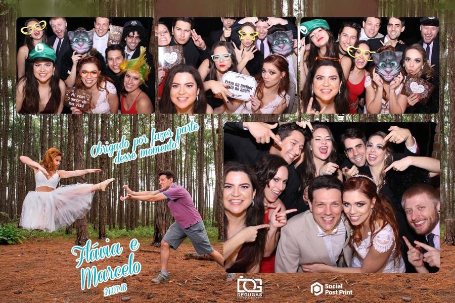 Totem Fotográfico de Casamento Flávia & Marcelo