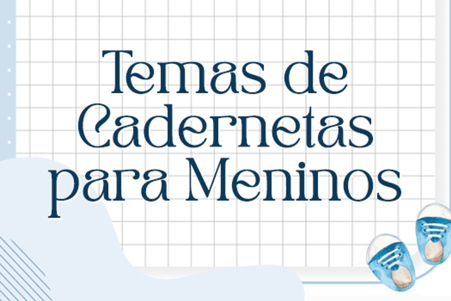 Temas de Cadernetas de Cadernetas para Meninos