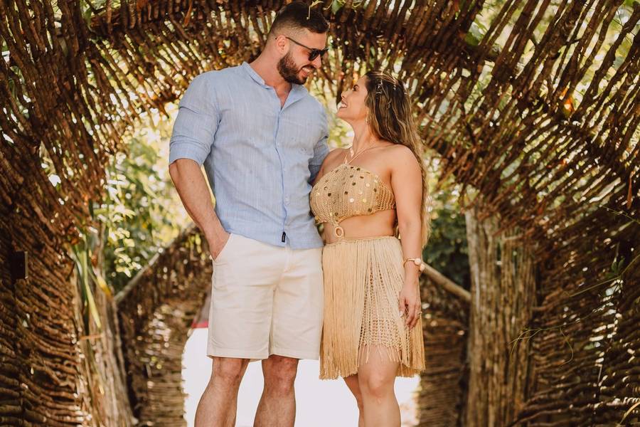 Destination Wedding de Ensaio e Beach Day - Erica e Gustavo