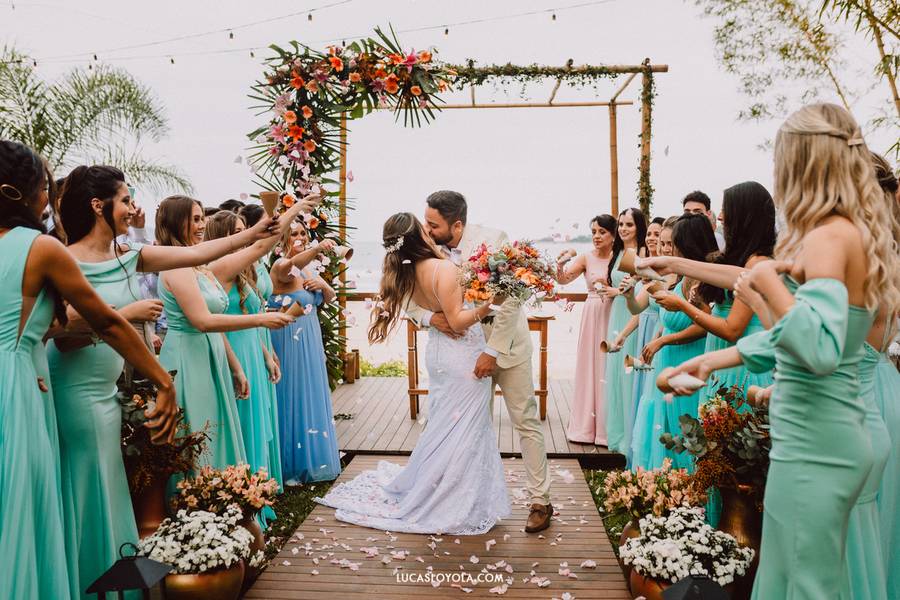 Casamentos de Casamento em Ubatuba Papillon Beach - Ana Flavia e Allyson