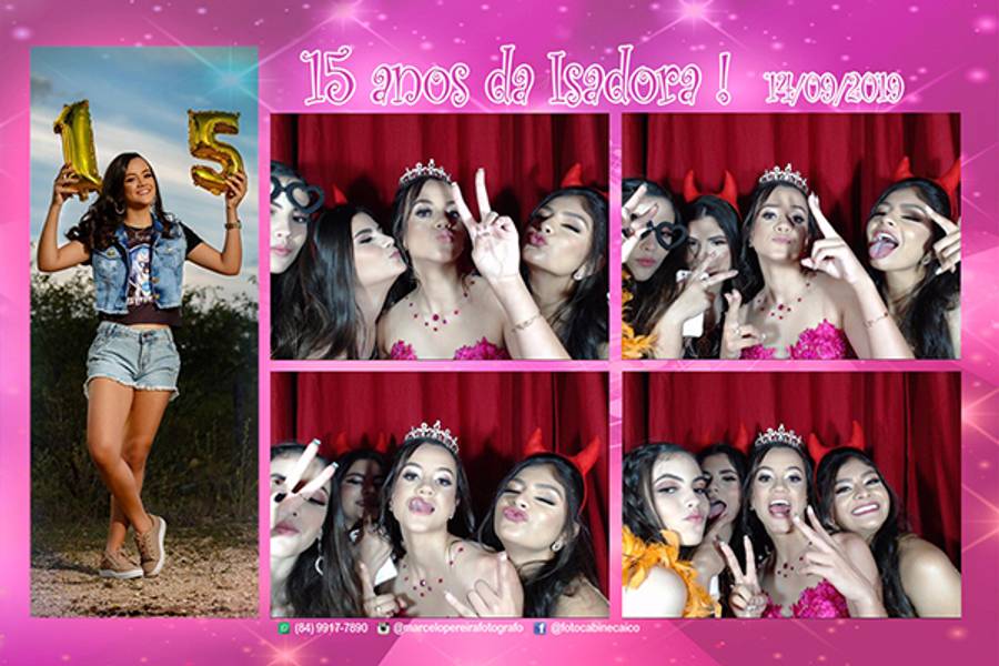 Foto cabine Caicó  de 15 anos da Isadora 