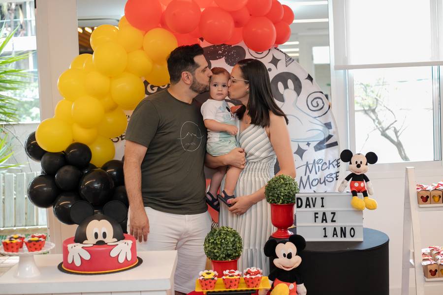 ANIVERSÁRIO INFANTIL de 1 Aninho do Davi – Uma Festa Mágica com o Mickey! 🎉🐭