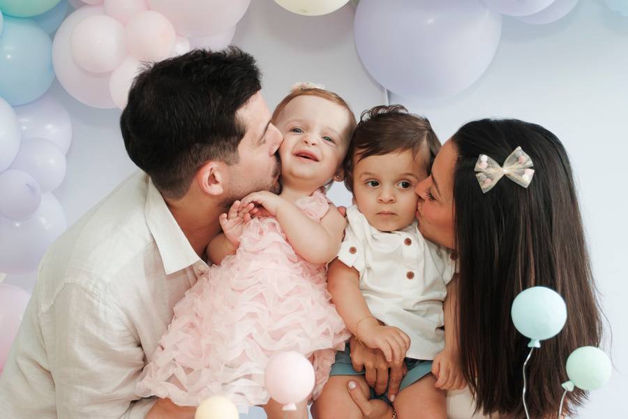 ANIVERSÁRIO INFANTIL de Júlia e Nicolas – 1 ano de doçura em dobro