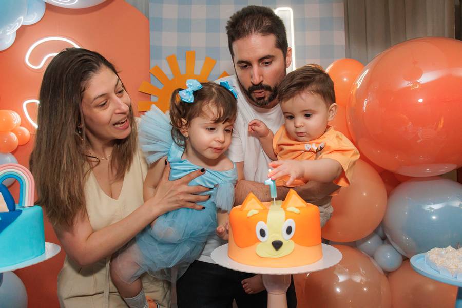 ANIVERSÁRIO INFANTIL de Felipe 1 ano e Bia 3 anos | Dois aniversários, uma casa cheia de vida