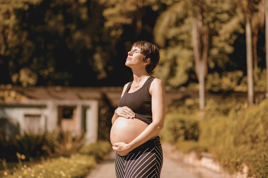 Ensaio Gestante de A espera do Pietro