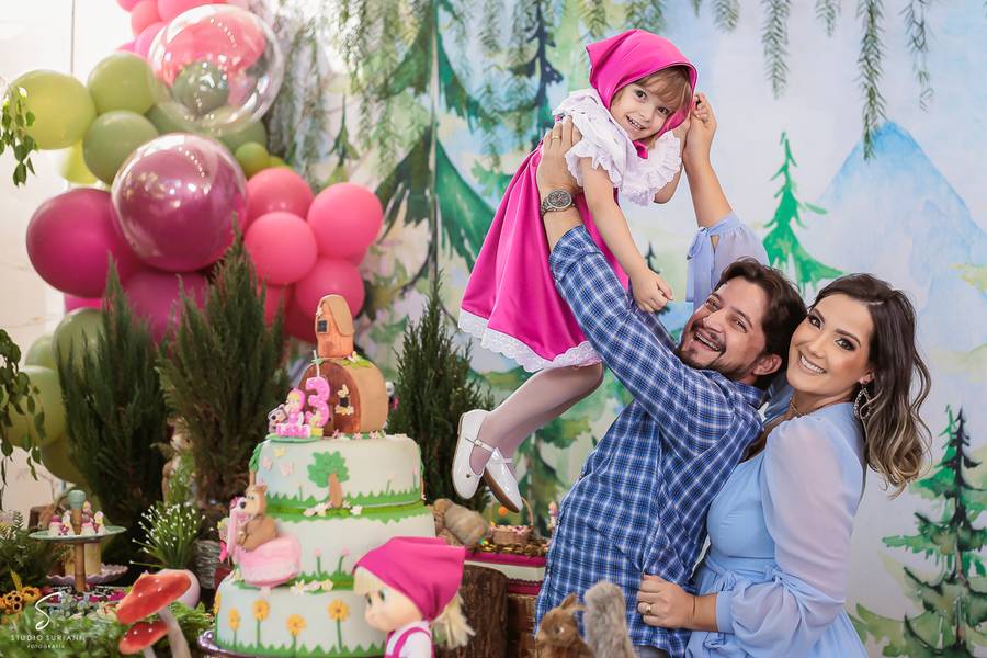Família de Aniversário - 3 anos Lara