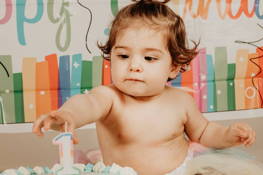 Sessões de Smash the Cake da Bia