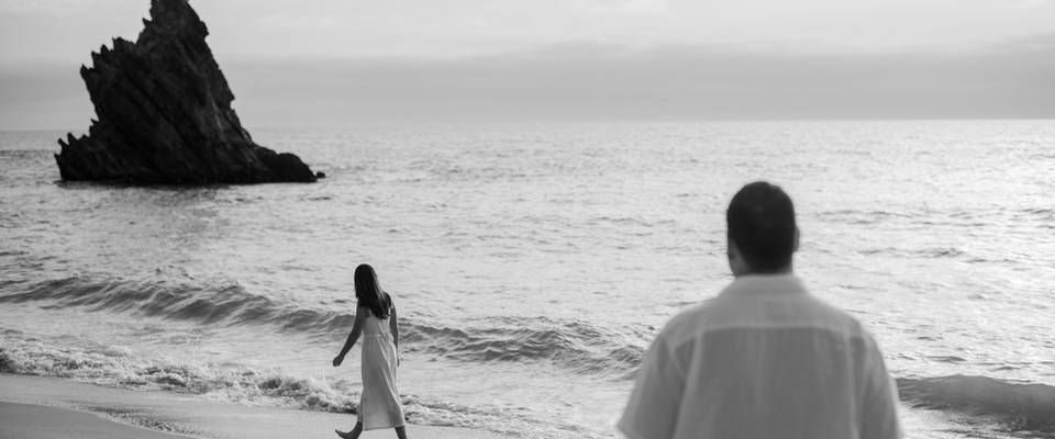 Romantic Beach Engagement Session at Praia da Adraga, Portugal