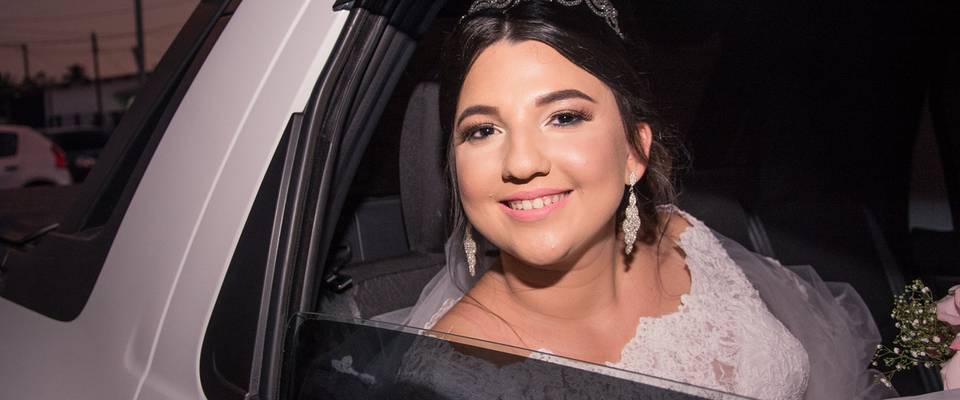 Maquiagem do grande dia.