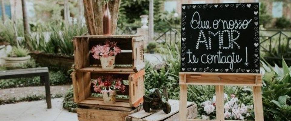 Ideias para Decoração de Casamento 2020 Plaquinhas