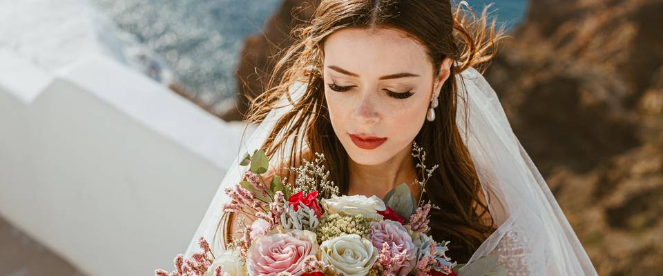 Bouquet de noiva - Na Grecia 