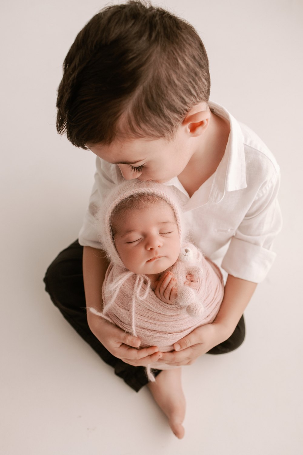 Detalhe de recém-nascido em ensaio newborn
