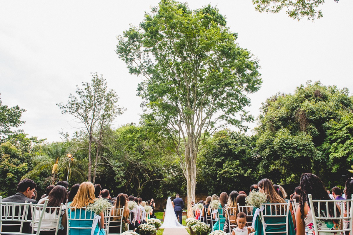 Local da cerimônia para casamento no campo