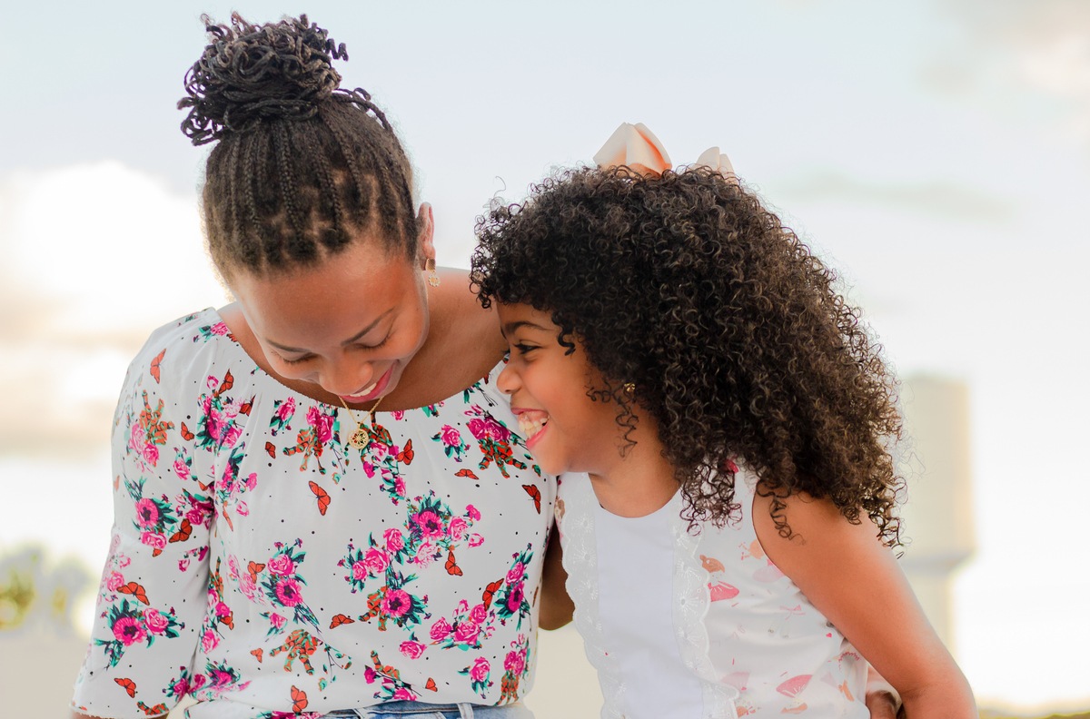Mãe e filha, momento especial em Caiapônia