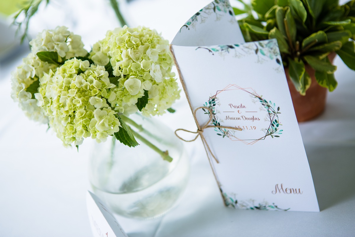 Foto do Menu de Casamento