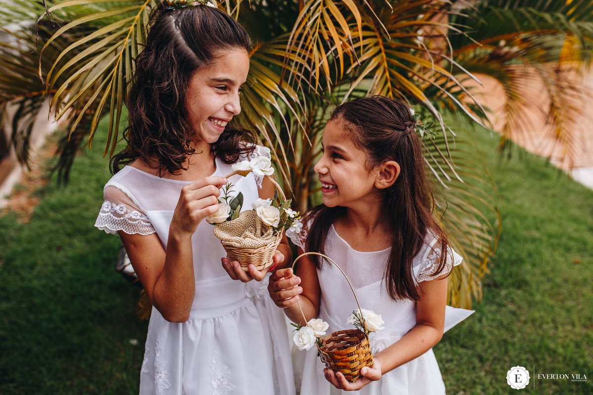 daminhas de casamento com cabelo solto