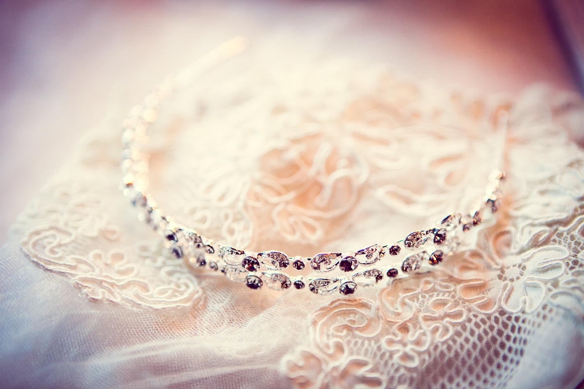 tiara de cabelo de noiva