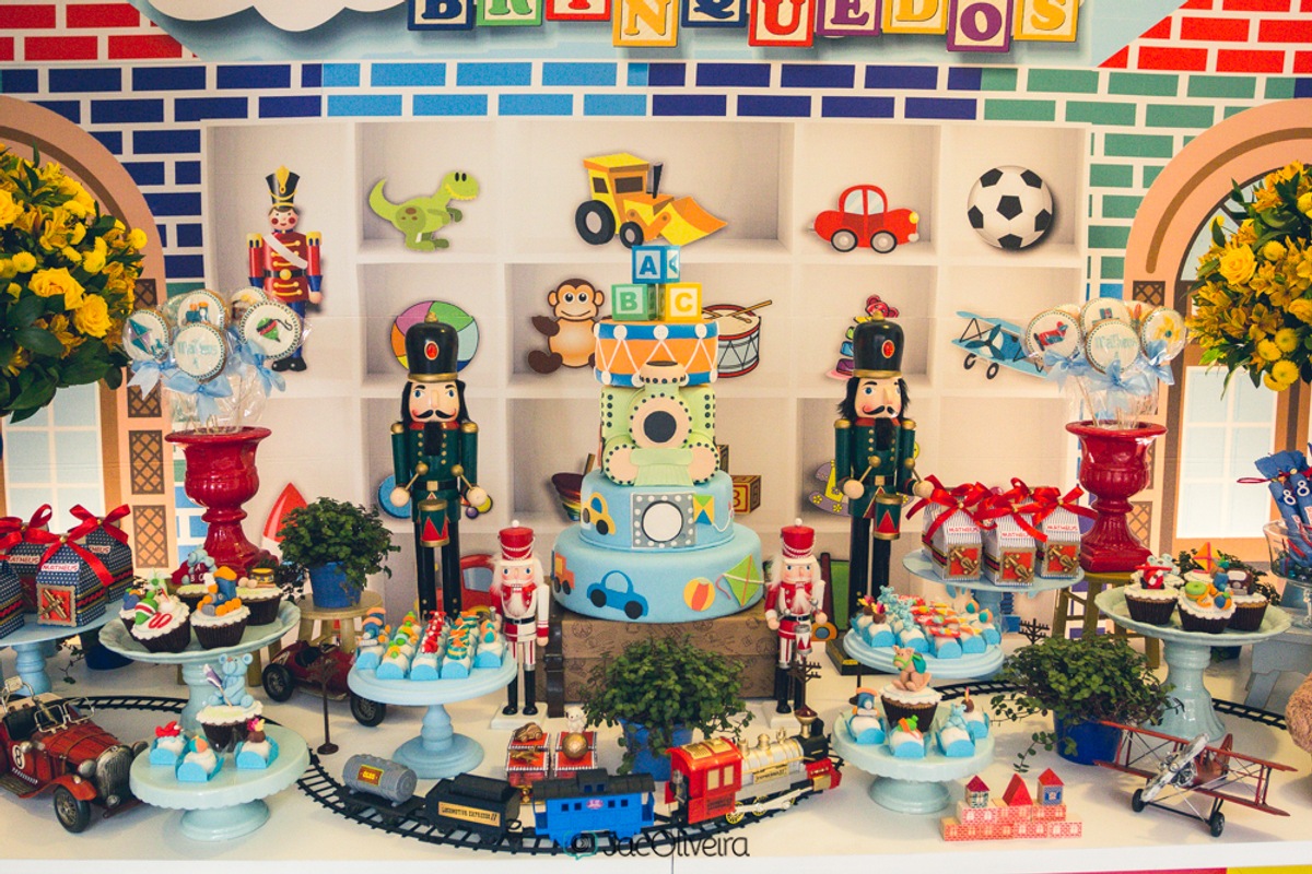 decoração festa em casa mundo dos brinquedos