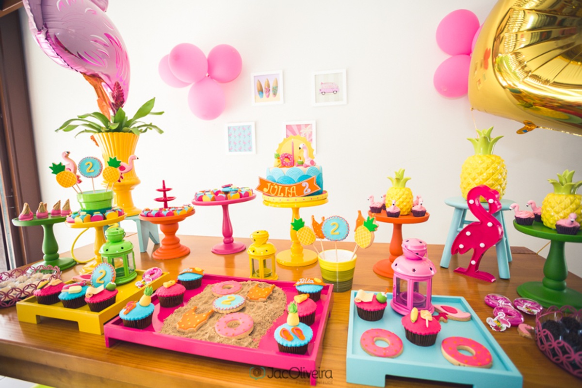 decoração festa infantil tema praia verão