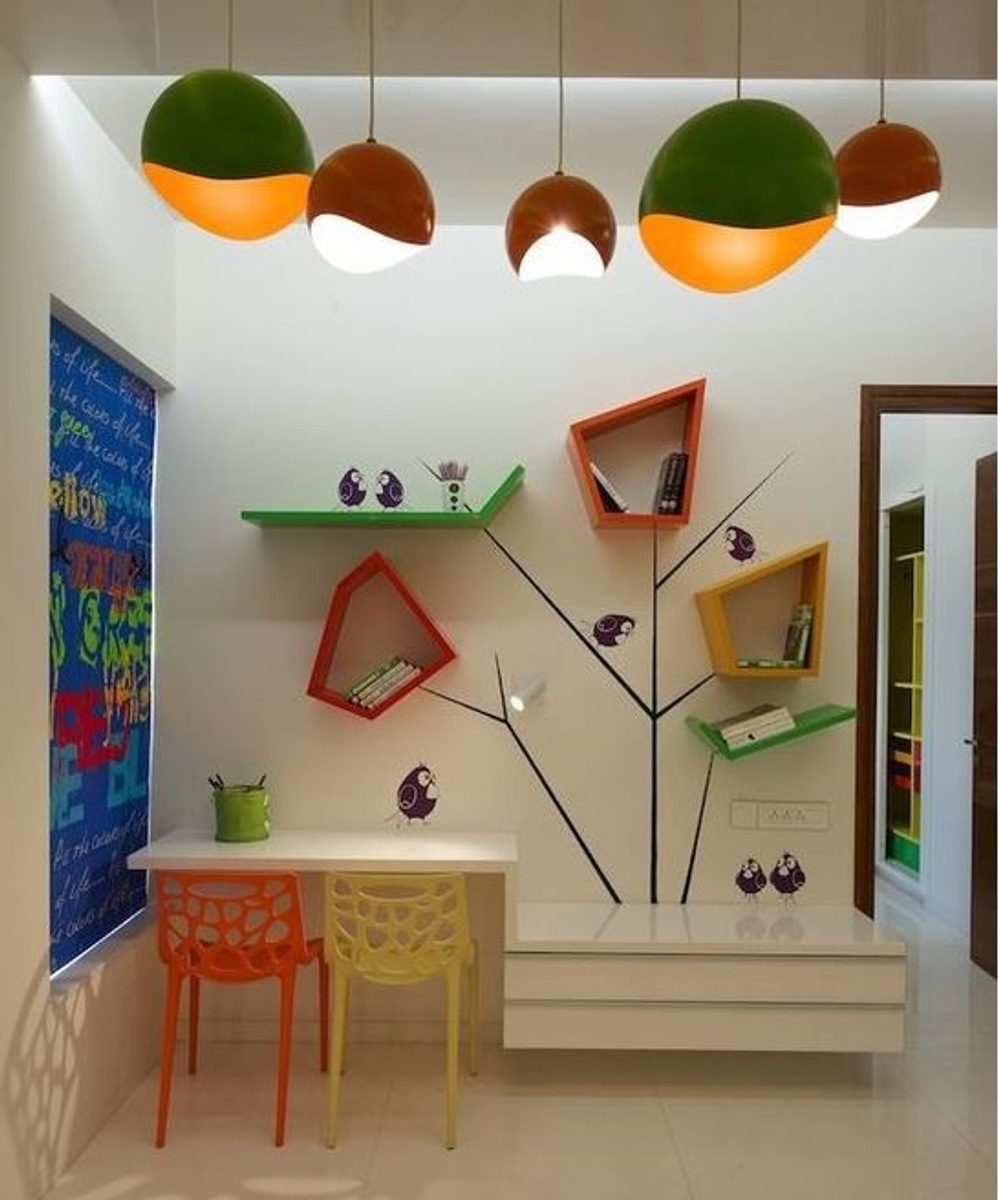 decoração ludica no quarto dos filhos