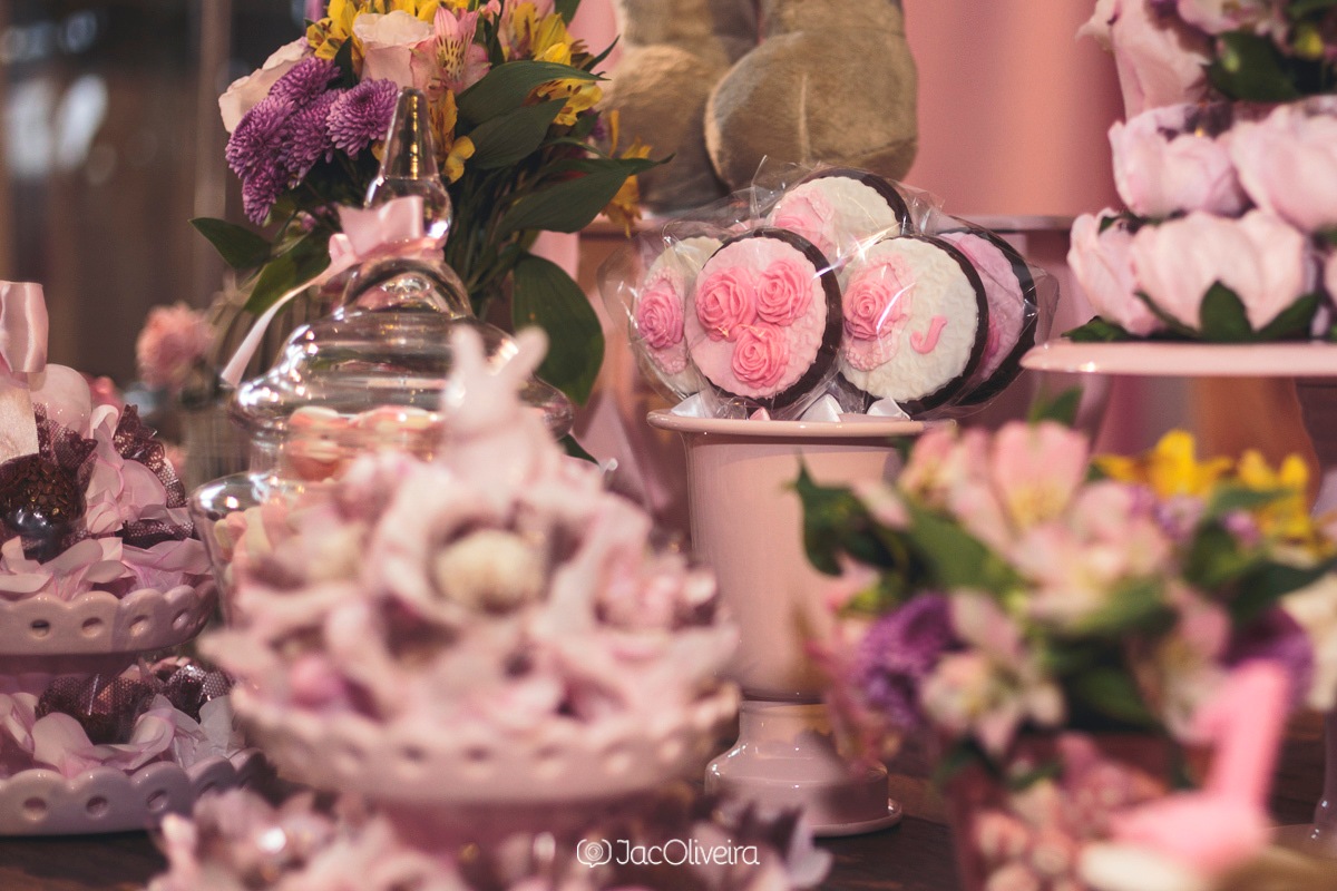 biscoito decorado ursas princesas rosas 1 aninho ki festa