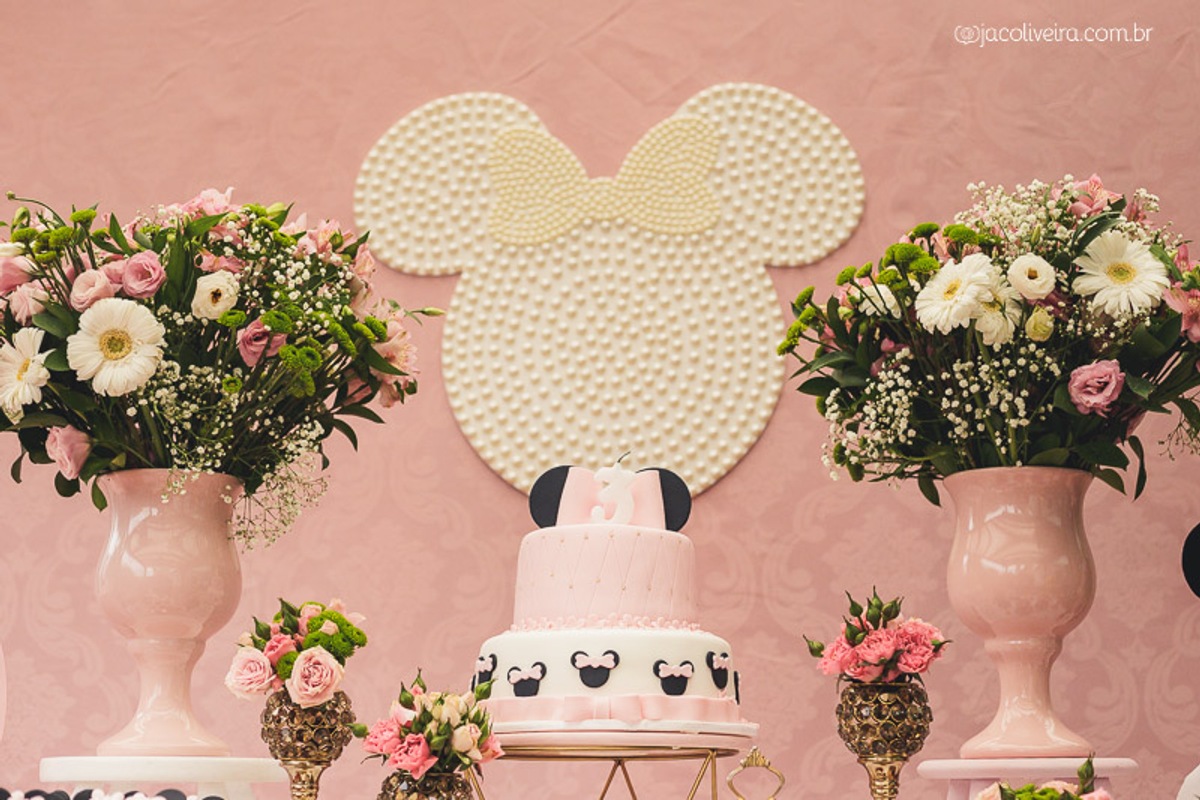 bolo rosa minnie