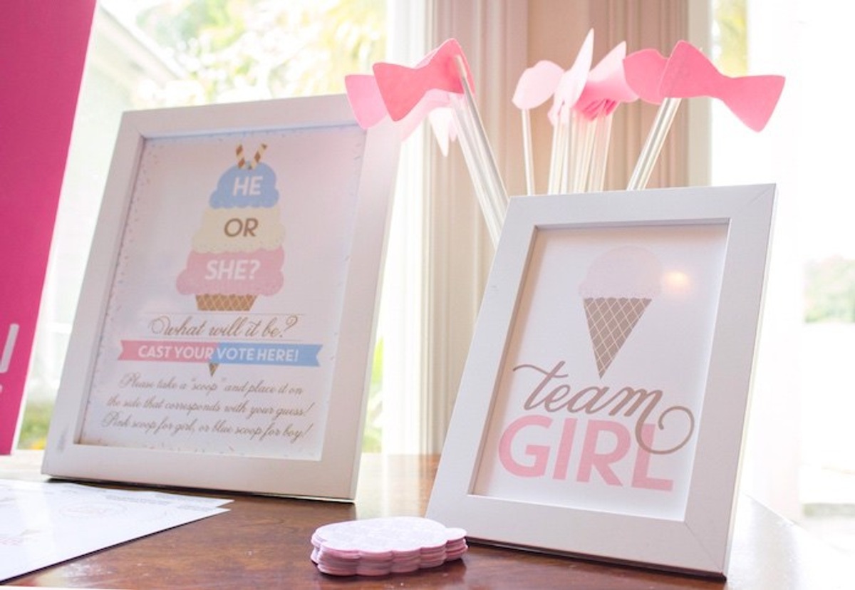 Quadros Decorativos que fazem alusão ao Chá Revelação