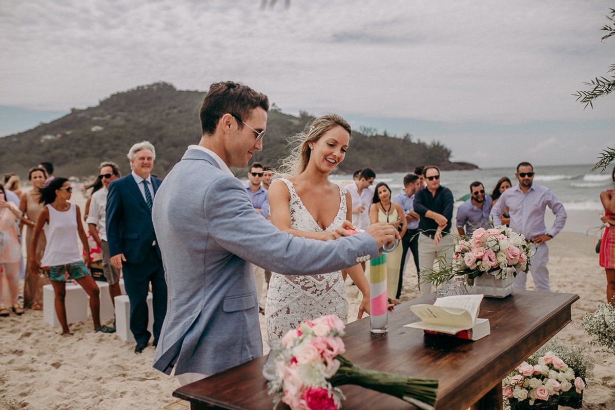 cerimônia de casamento na praia