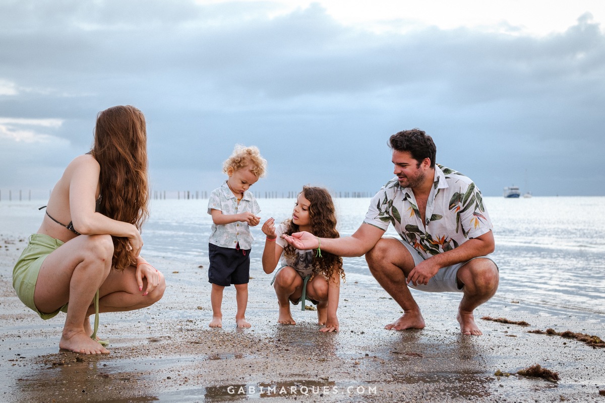 Fotografia cumuruxatiba, foto de família na praia