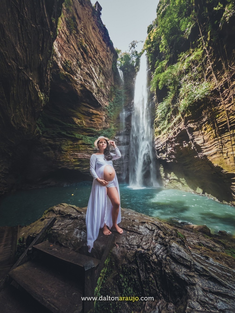 ensaio fotográfico cachoeira de santa barbara poço azul