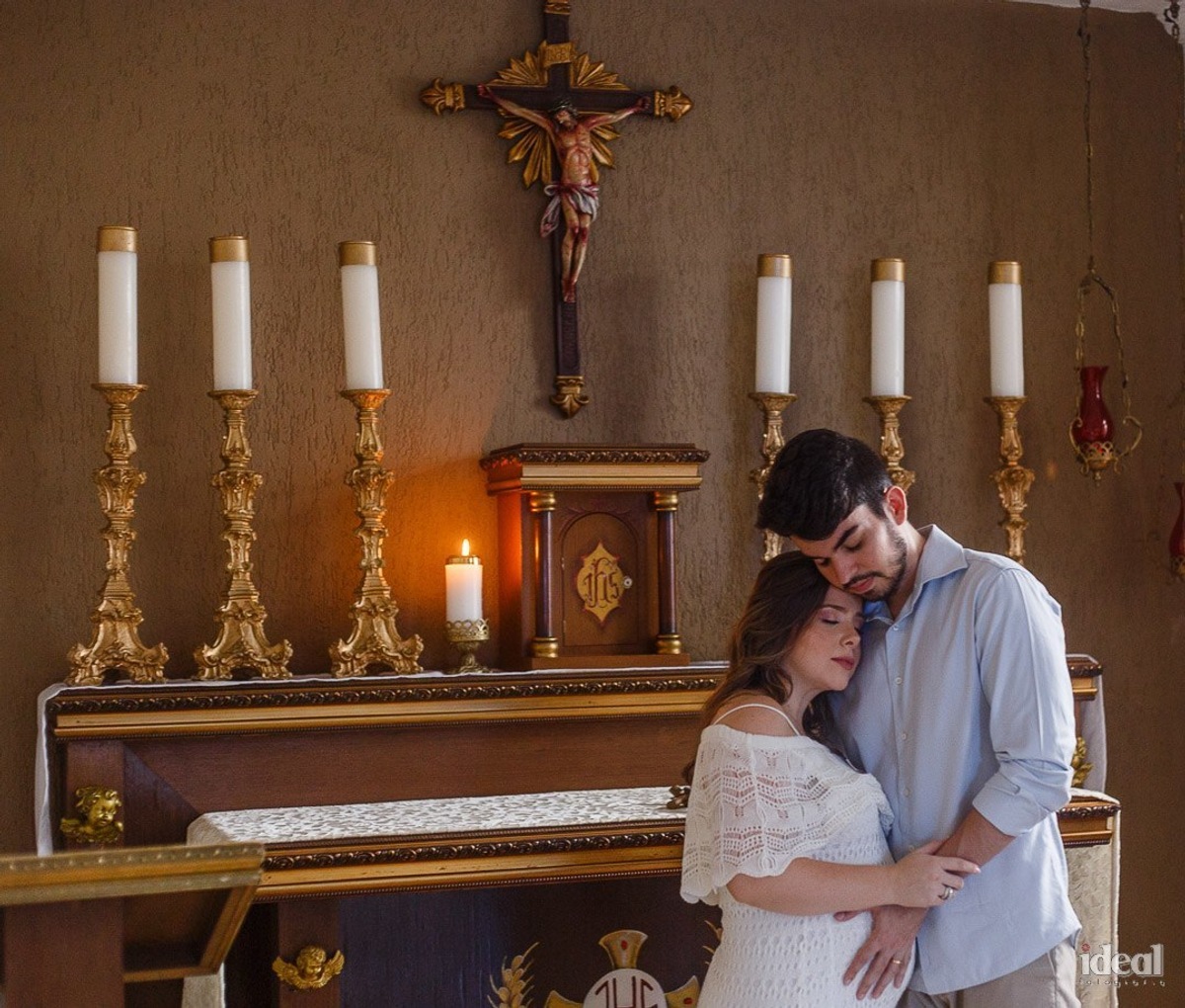 ensaio gestante religioso em são luis