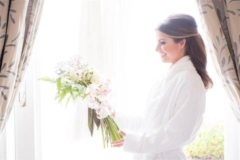 Copacabana Palace
Noiva admirando o buque'