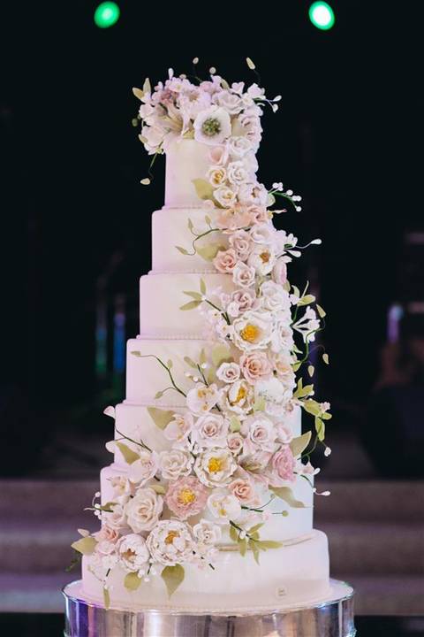 Foto Carol Bustorff 
Bolo: Casal Garcia
Bolo lotado de flor!'