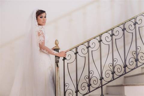 Vestido Carol Hungria
foto na escada do Copacabana Palace'