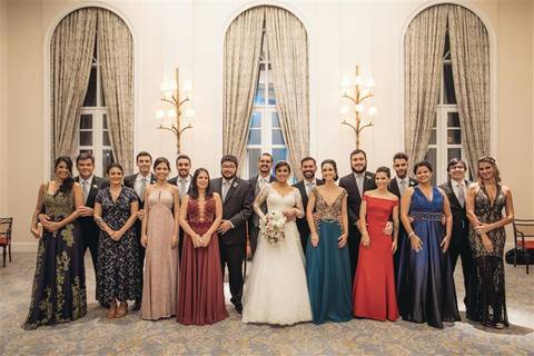 Muitos padrinhos.
foto linda'