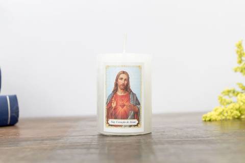 Vela votiva; Igreja Católica; Artigos Religiosos; Vela; Devoção; Sagrado Coração de Jesus'
