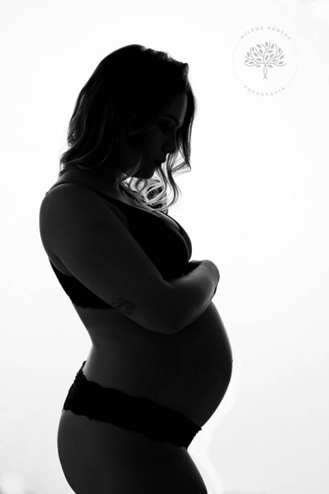 silhueta de gestante'