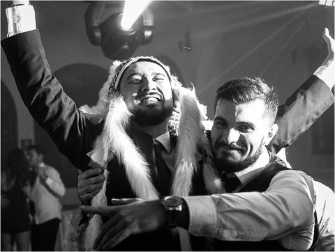 Amigos se divertindo'