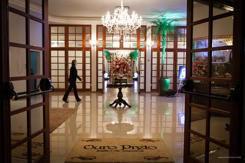 decoração babette em salao ouro preto'