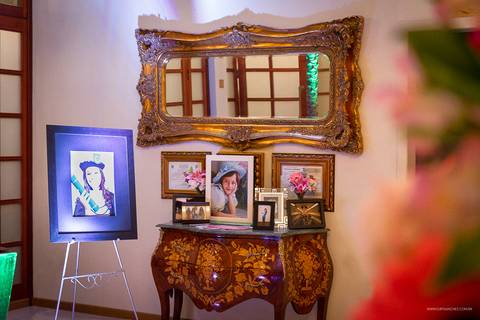 decoração babette em salao ouro preto'