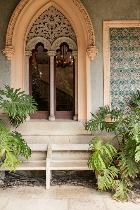 Window in Monserrate Palace terrace, Sintra, Portugal, by Mariana Castanheira'