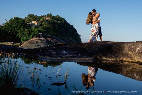 ensaio de casal, praia das conchas, guarujá, fabiana e julio, fotografia para sempre'